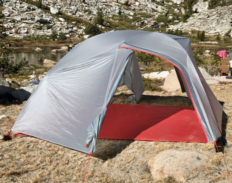 backpacking tent - quarter dome 3 in fast fly mode.