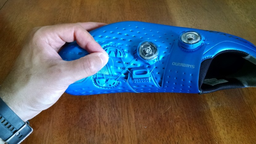 shimano s-phyre rc9 - the toe eyelets include an optional anchor to tighten across the...