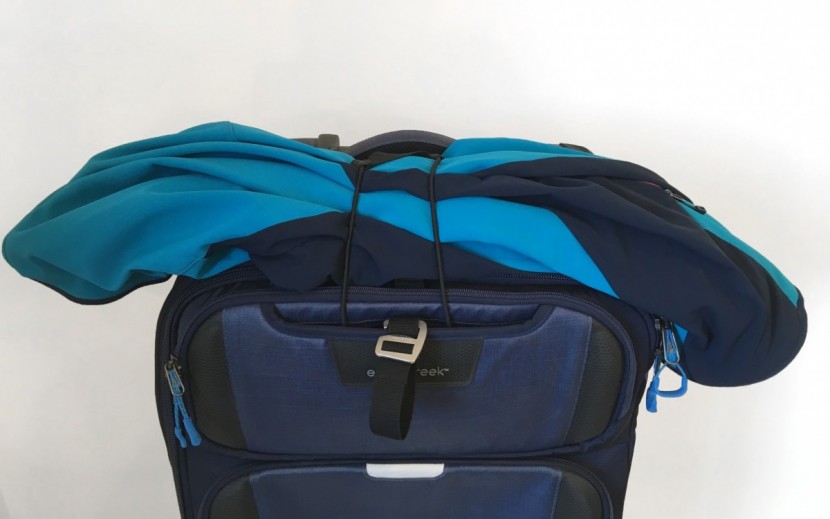 eagle creek tarmac 29" - the coat-keeper and add-a-bag strap are convenient and easy to use.