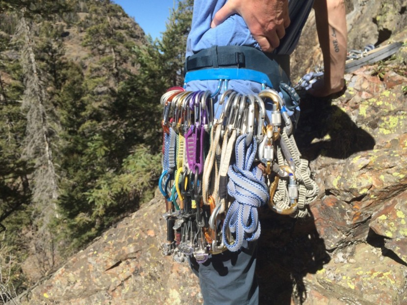 black diamond chaos - as you can see, there is enough space on the gear loops of the chaos...