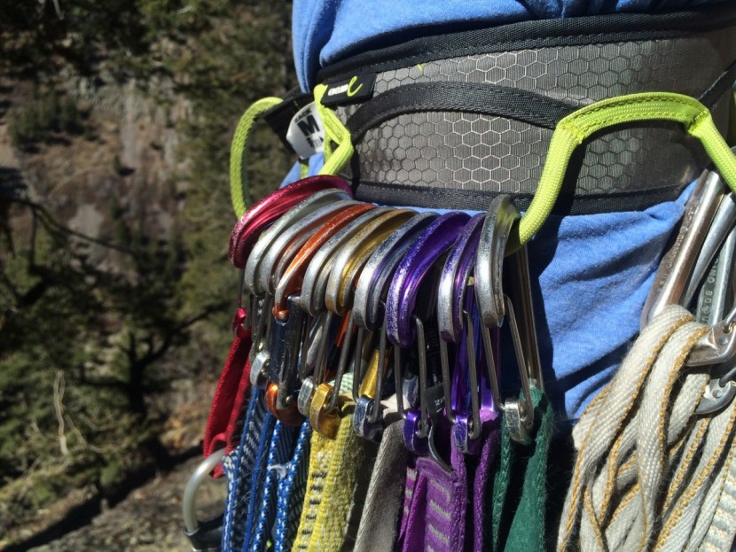 edelrid zack - we liked how stiff and spacious the gear loops on the zack were...
