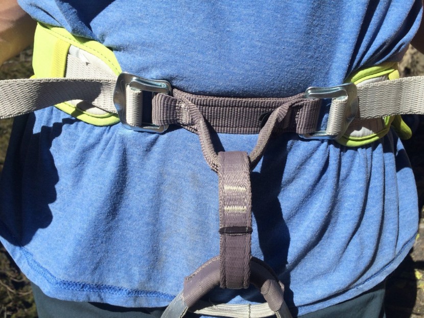 petzl corax - the best feature of the petzl corax is the double front waist...