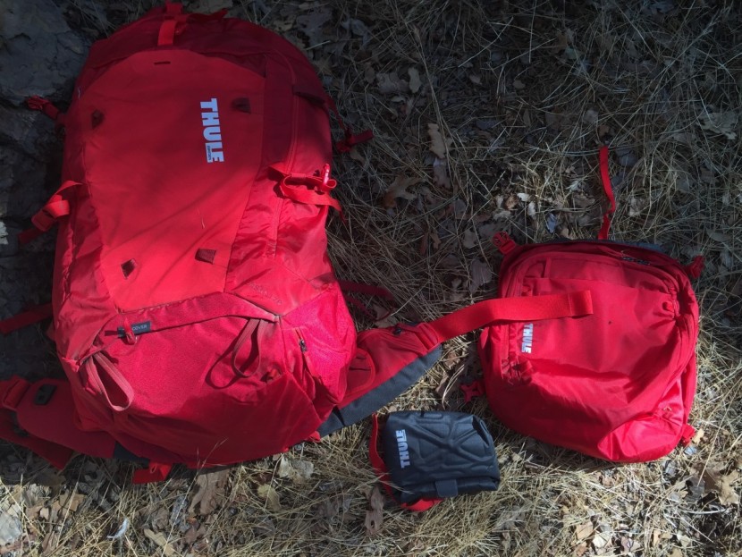 thule versant 60 - the versant breaks down into three separate containers: the main...