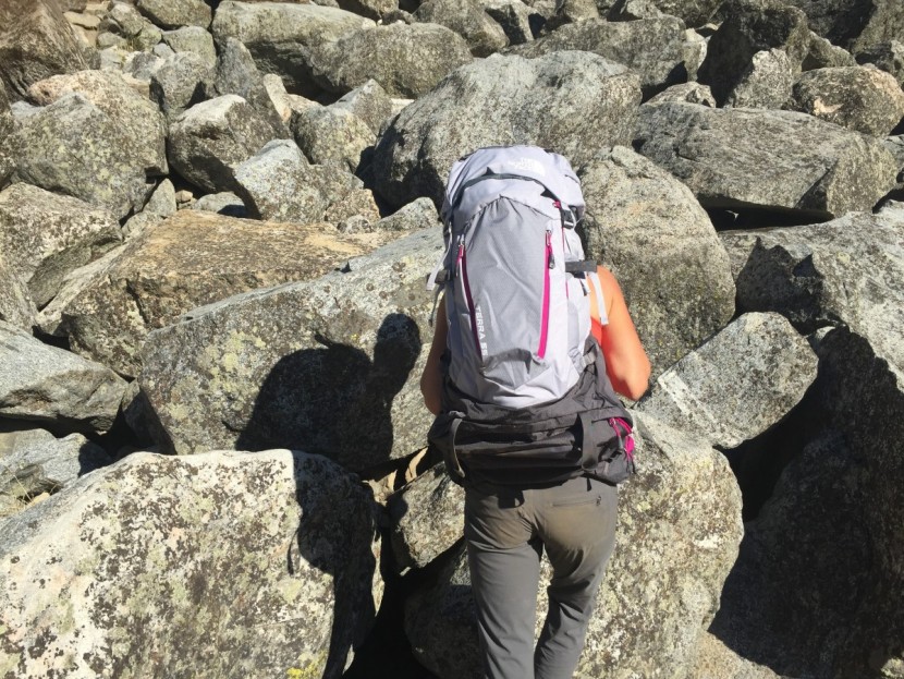 the north face terra 55 - taking the terra through the talus to see how the suspension system...