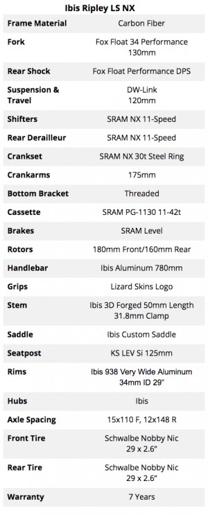 ibis ripley ls nx 2018