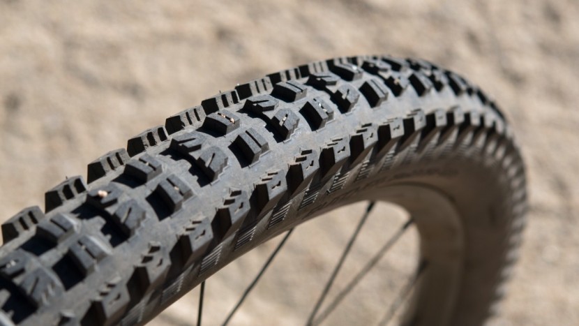 the specialized butcher 2.3-inch front tire is solid. a lower air...