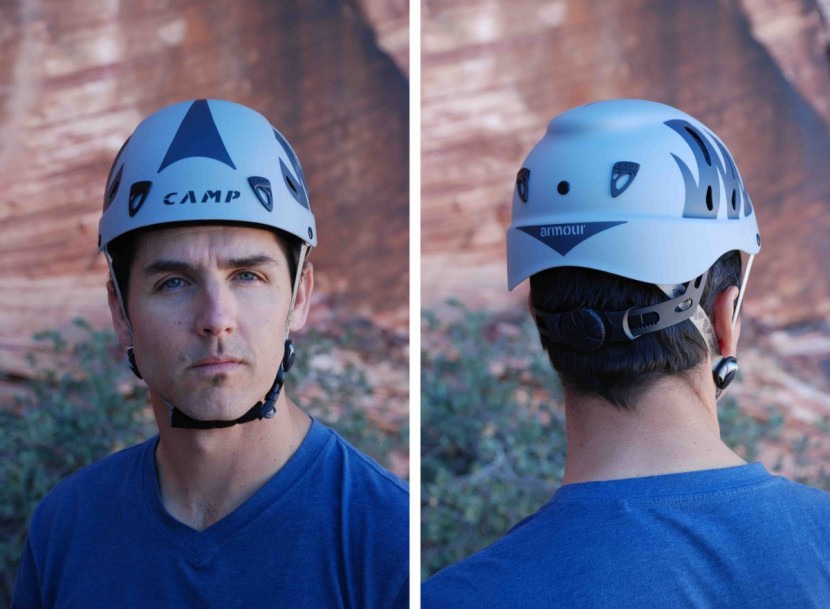 camp usa armour - this beast of a helmet sits up high on your head, and doesn't offer...