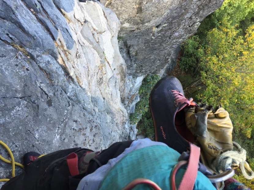 evolv cruzer psyche for women - the cruzer psyche clipped to our harness for a day on yosemite's...