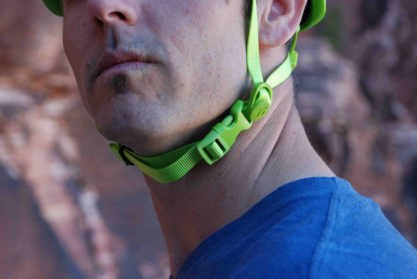 black diamond vector - the buckle on the side can slide up to the ears to secure the helmet...