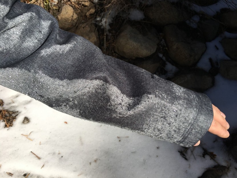 the north face apex bionic hoodie - water-resistance testing with the bionic 2.