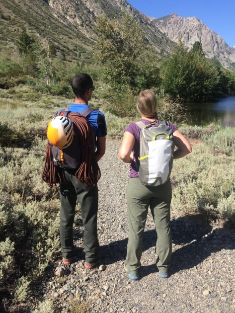 mountain hardwear hueco 20 - when hiking in on the approach with the hueco 20 (right) the lack of...