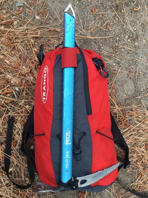 trango ration - this might be the fastest ice axe attachment in our test.