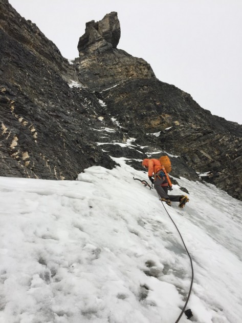 arc'teryx cierzo 18 - the cierzo 18 in action on the type of terrain it was designed for.