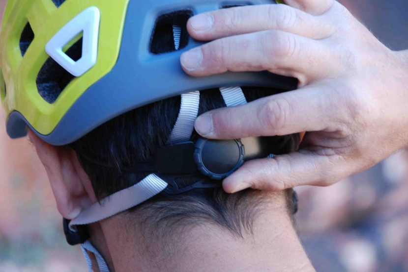 camp usa storm - the click-wheel makes adjusting the helmet easy, but be careful not...