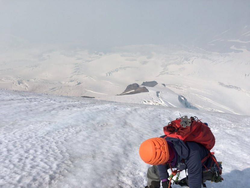 arc'teryx alpha fl 45 - looking down on a smoky summer day in the pacific northwest: glad to...