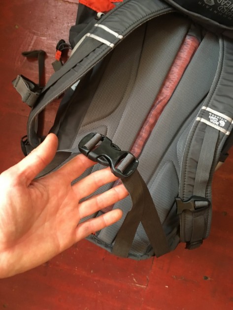 mountain hardwear scrambler 30 outdry - the belly belt keeps the pack secure on climbs but does nothing for...