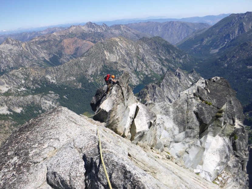 arc'teryx alpha fl 45 - sending some rocky ridges in the north cascades of washington. fear...