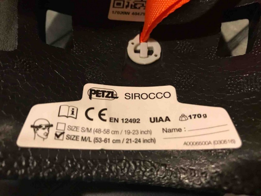 climbing helmet - manufacturers have to display what standards their helmets are...