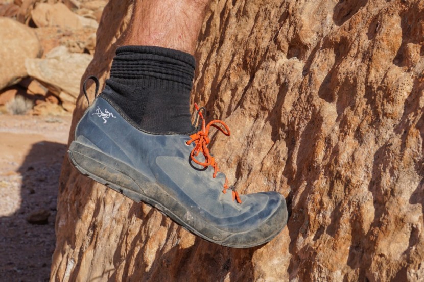 arc'teryx acrux sl - when sized snuggly, this shoe can edge and smear with the best of...