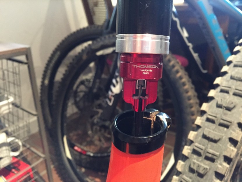 thomson elite covert - the quick connect system at the bottom of the thomson elite covert...