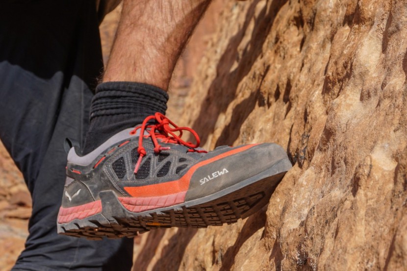 salewa firetail 3 - thick soles but a softer midsole make it difficult to edge in these...