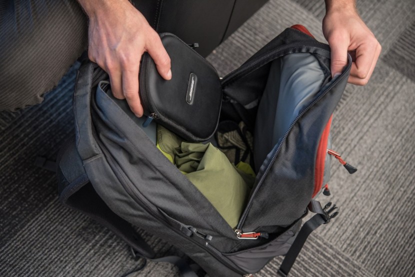 the north face surge - the middle compartment opens wider than most top-loading packs to...