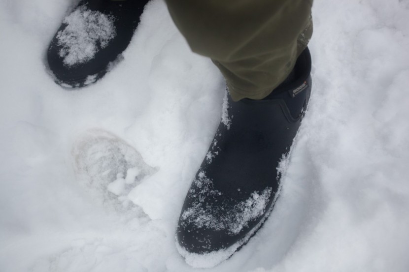 bogs carson - they're ok on snow, but pretty slippery on ice.