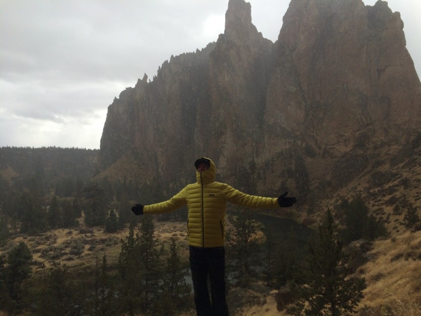 arc'teryx perimeter - our testers appreciating his pants' high water resistance when the...