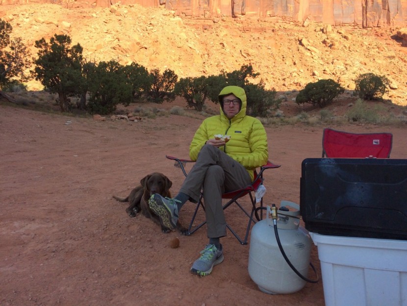 the north face paramount 3.0 - these were a relatively versatile pant, which we tested by camping...