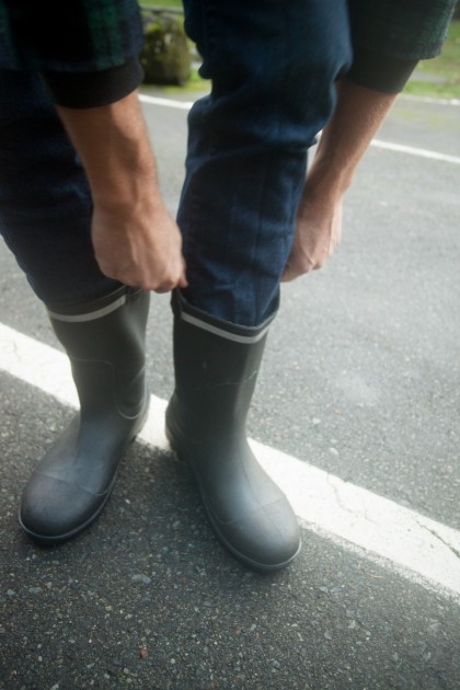 rk waterproof rubber sole - we worried the pull tabs might rip off, so we didn't often use them...