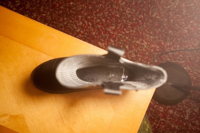 rk waterproof rubber sole - there's no insole down there, just hard plastic.