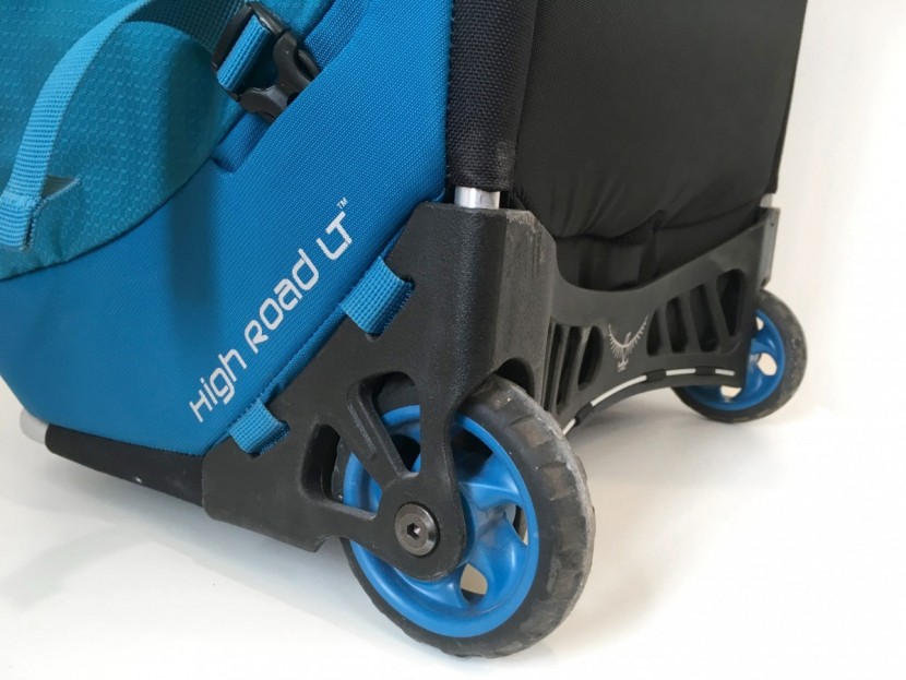 osprey ozone 28" - big wheels mean no nonsense for ease of transport.