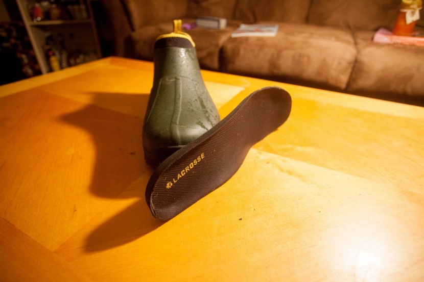 lacrosse alpha muddy - that's not much of an insole.