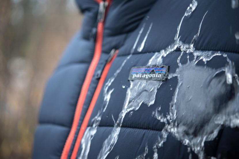 patagonia hyper puff hoody - the dwr treatment protects you from the elements... up to a point...