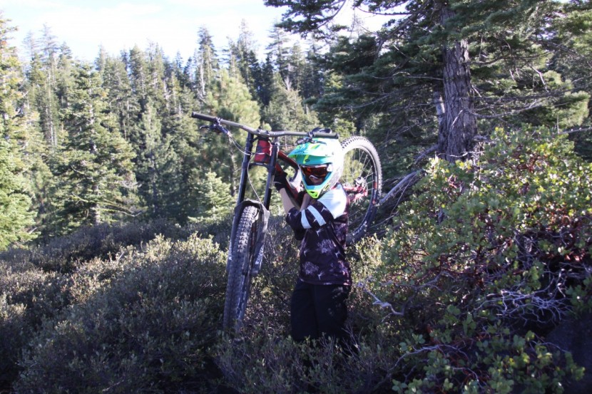 bell transfer-9 - sometimes you just gotta carry the bike to get to the goods. the...