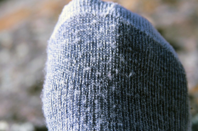 people's merino wool - a look at some minor pilling after just a few washes.