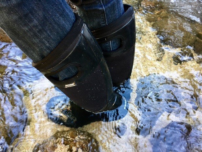 bogs north hampton tall for women - the north hampton solid insulating well in an icy river at the...