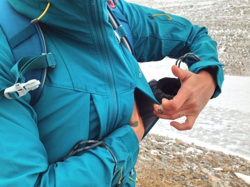 rab upslope for women - the two large mesh-lined chest pockets on the upslope were fantastic...