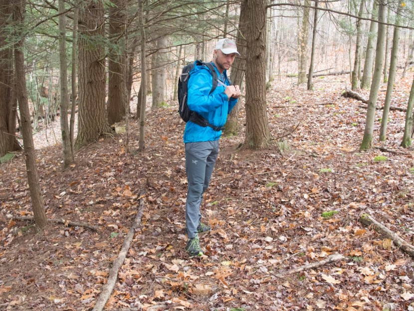 camelbak rim runner 22 - lead test editor and ifmga mountain guide jed porter hiking in his...