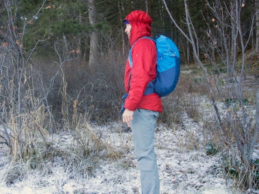 the north face litus 22 - for size reference, this is the litus in size l/xl on our 5'10" lead...