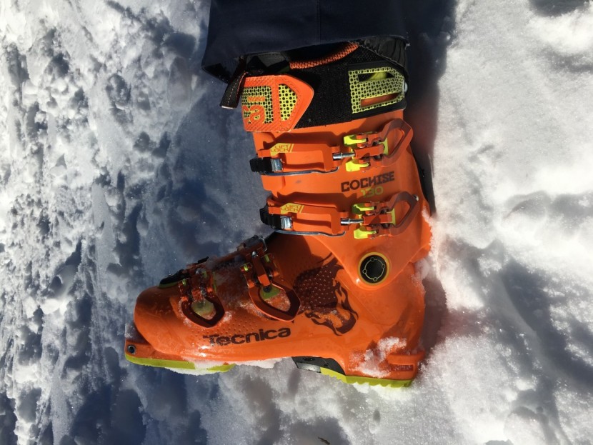 tecnica cochise pro 130 - these comfortable 99mm wide boots were snug but not too tight.