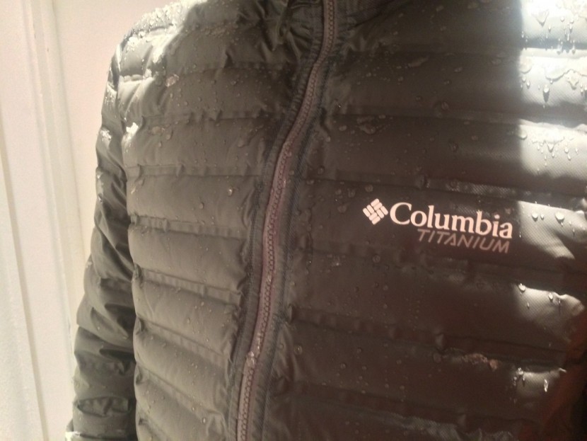 columbia outdry ex gold down hooded - the outdry fabric on the exterior of this jacket is indeed totally...