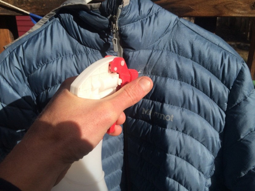 marmot tullus hoody - we initially tested all the jackets dwr coatings by spraying them...