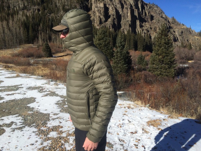 the north face morph hoodie - although slightly accentuated in this photo, you can clearly see how...