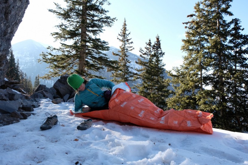 bivy sack - it's hard to leave the relative comfort of the escape on frosty...