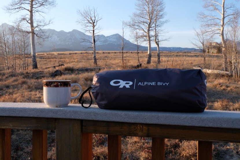 outdoor research alpine bivy - at 4" x 15.5", the or alpine is larger than most packed models we...