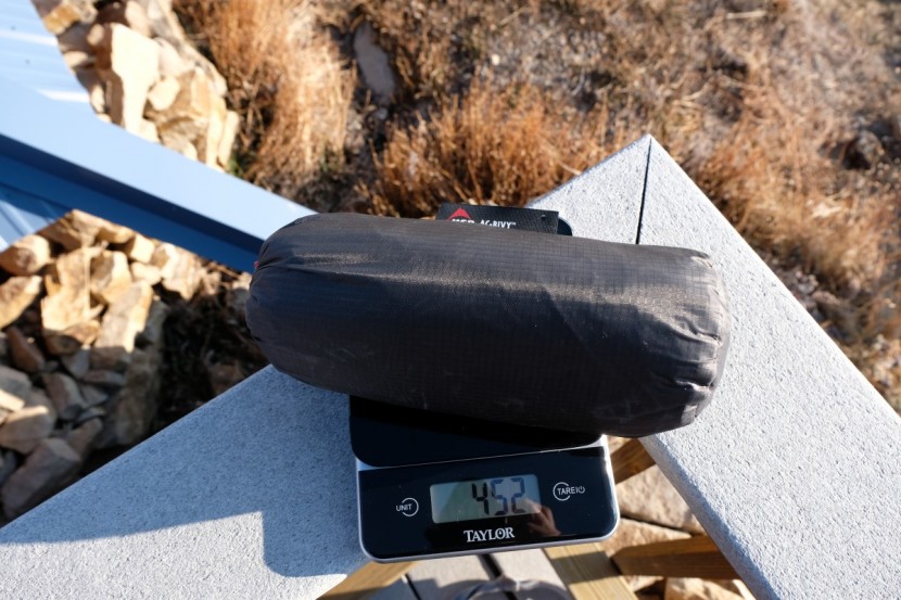 msr ac bivy - 452grams, 16.05oz, 1lbs, however you say it, the ac has an extremely...