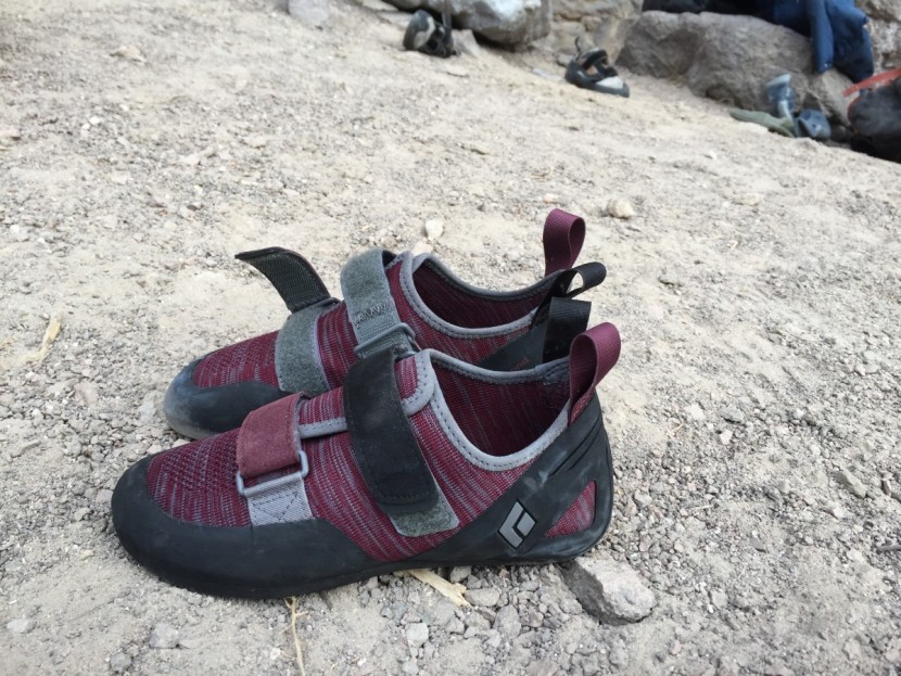 black diamond momentum for women - the momentums on their maiden voyage to the local crag.