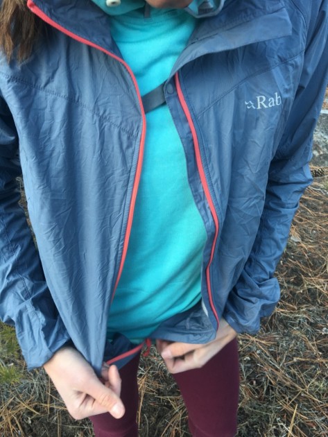 rab windveil for women - the unique upper chest button on this model allows for more...