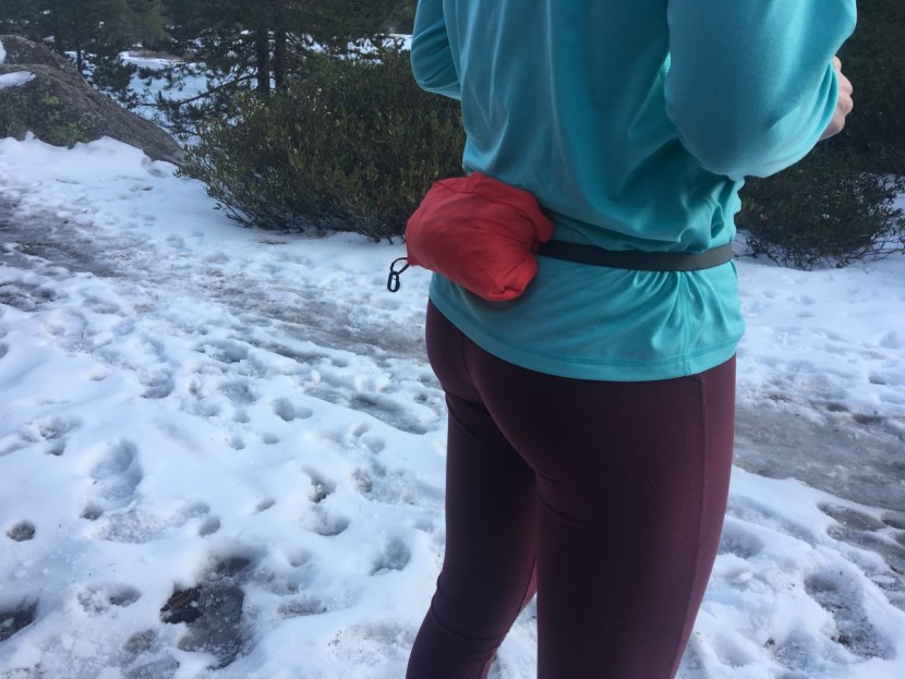 outdoor research tantrum for women - a closer look of this model's carrying system, which could be a plus...